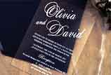 Chic Type Clear Acrylic Wedding Invitation